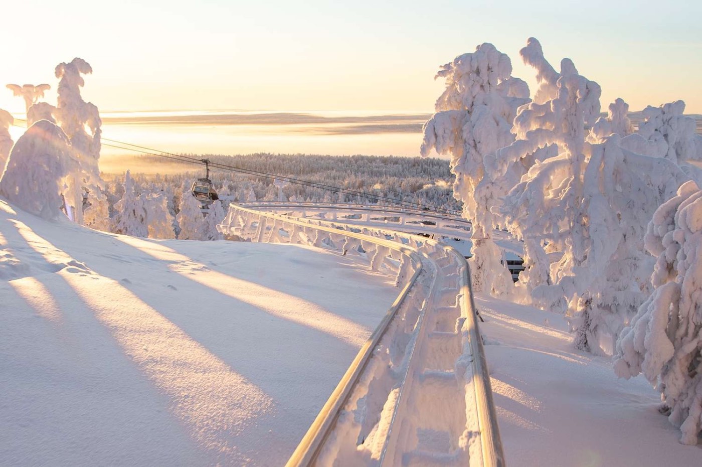 Rovaniemi to Ruka Coaster and family snow fun day trip Finland